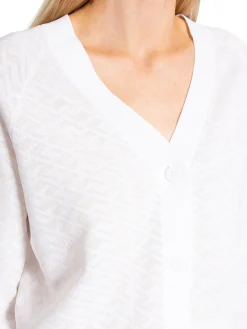 J.Lindeberg Kofta Hanna Knitted Cardigan White^ Sport & Träning