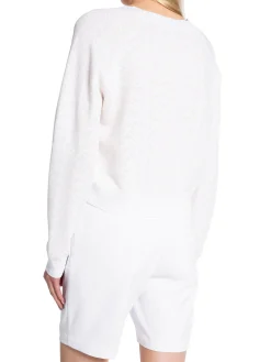 J.Lindeberg Kofta Hanna Knitted Cardigan White^ Sport & Träning
