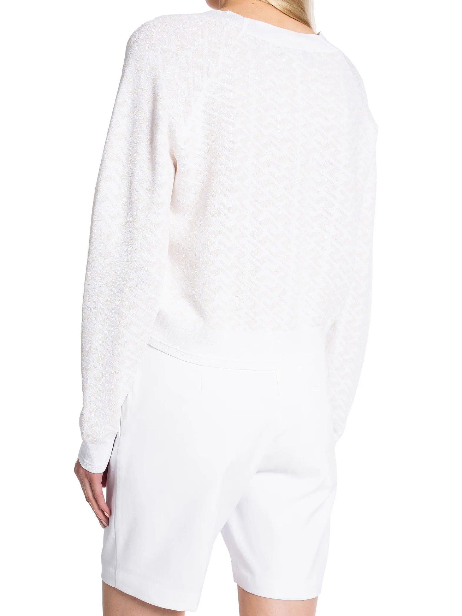 J.Lindeberg Kofta Hanna Knitted Cardigan White^ Sport & Träning
