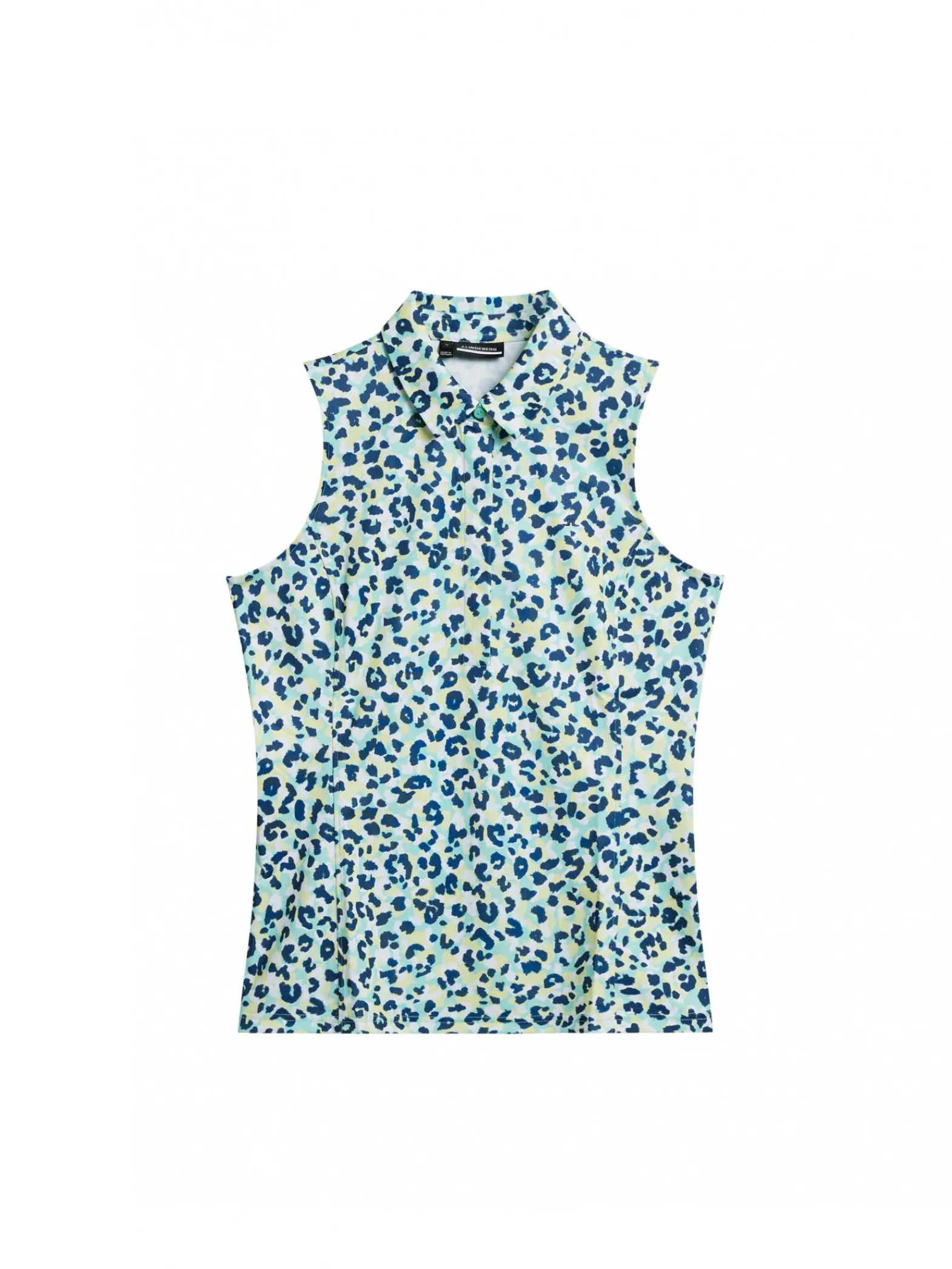 J.Lindeberg Linne Dena Print Sleeveless Leopard Aruba Blue^ Sport & Träning