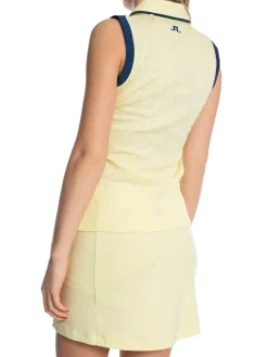 J.Lindeberg Linne Lila Sleeveless Polo Wax Yellow^ Sport & Träning