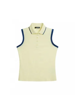 J.Lindeberg Linne Lila Sleeveless Polo Wax Yellow^ Sport & Träning