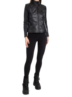 J.Lindeberg Vast Taylor Cropped Leather Black^ Sport & Träning