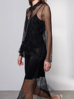 Levete Room Kjol Ember Black Combi^ Kjolar