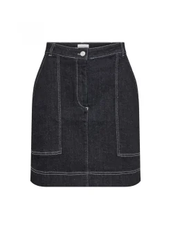 Levete Room Kjol Freja Dark Navy^ Kjolar