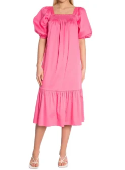 Levete Room Klanning Isla Solid Hot Pink^ Klänningar