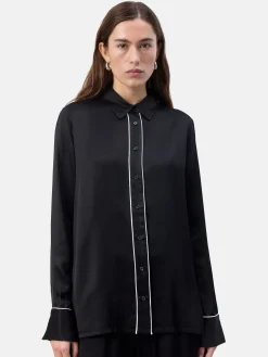 Levete Room Skjorta Estel Black Combi^ Blusar