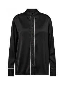 Levete Room Skjorta Estel Black Combi^ Blusar