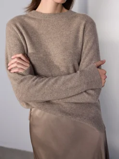 Levete Room Troja Lr Eloise Pullover Walnut Melan^ Tröjor & Koftor