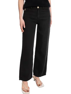 LOIS Jeans Lois Byxa Culotte Linen Black L32^ Byxor