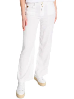 LOIS Jeans Lois Byxa Culotte Linen Colour White L32^ Byxor