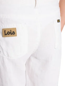 LOIS Jeans Lois Byxa Culotte Linen Colour White L32^ Byxor