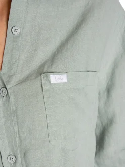 LOIS Jeans Lois Skjortalucas F Linen Summertime Aqua Gray^ Skjortor