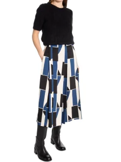 Marimekko Kjol Funkkis Sermi Off-White/Blue/ Ck^ Kjolar