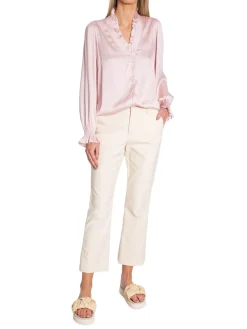 Mos Mosh Byxa Jovina Night Pant Pearled Ivory Ankle^ Byxor