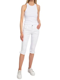 Mos Mosh Byxa Naomi Power Capri White^ Byxor