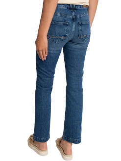 Mos Mosh Jeans Ashley Button Dark Blue Ankle^ Jeans