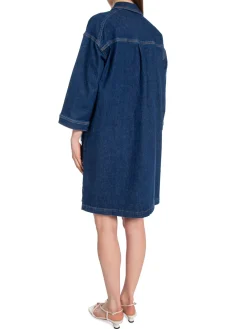 Mos Mosh Klanning Vika Denim Blue^ Klänningar