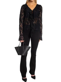 Neo Noir Blus Anika Lace Black^ Blusar