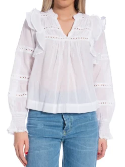 Neo Noir Blus Aurika Voile White^ Blusar