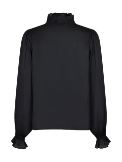 Neo Noir Blus Brielle Satin Black^ Blusar