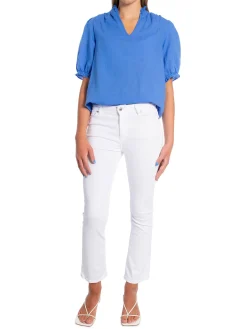 Neo Noir Blus Odesa Linen Dusty Blue^ Blusar