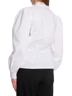 Neo Noir Blus Ora Poplin White^ Blusar