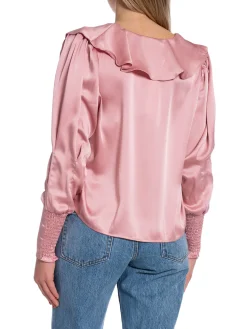 Neo Noir Blus Sandie Sateen Light Pink^ Blusar