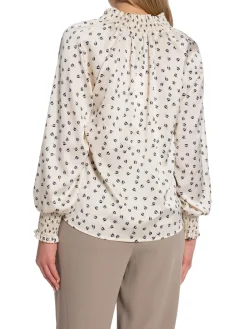 Neo Noir Blus Stone Drapy Flower Off White^ Blusar