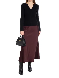 Neo Noir Kjol Bovary Burgundy^ Kjolar
