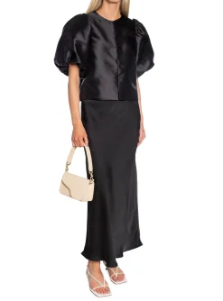 Neo Noir Kjol Vicky Heavy Sateen Black^ Kjolar