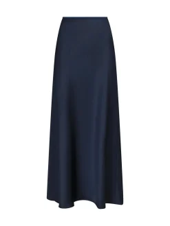 Neo Noir Kjol Vicky Heavy Sateen Midnight Blue^ Kjolar