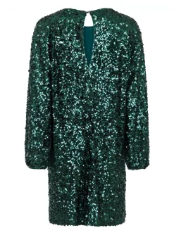 Neo Noir Klanning Ezra Fall Sequins Dark Green^ Klänningar