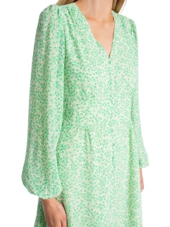 Neo Noir Klanning Gilda Flower Dream Soft Green^ Klänningar
