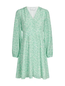 Neo Noir Klanning Gilda Flower Dream Soft Green^ Klänningar