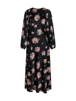 Neo Noir Klanning Ilba Flower Bunch Black^ Klänningar