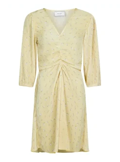 Neo Noir Klanning Lexie Floral Light Yellow^ Klänningar