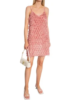 Neo Noir Klanning Lilja Fringe Dusty Rose^ Klänningar