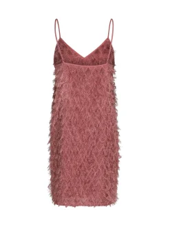 Neo Noir Klanning Lilja Fringe Dusty Rose^ Klänningar