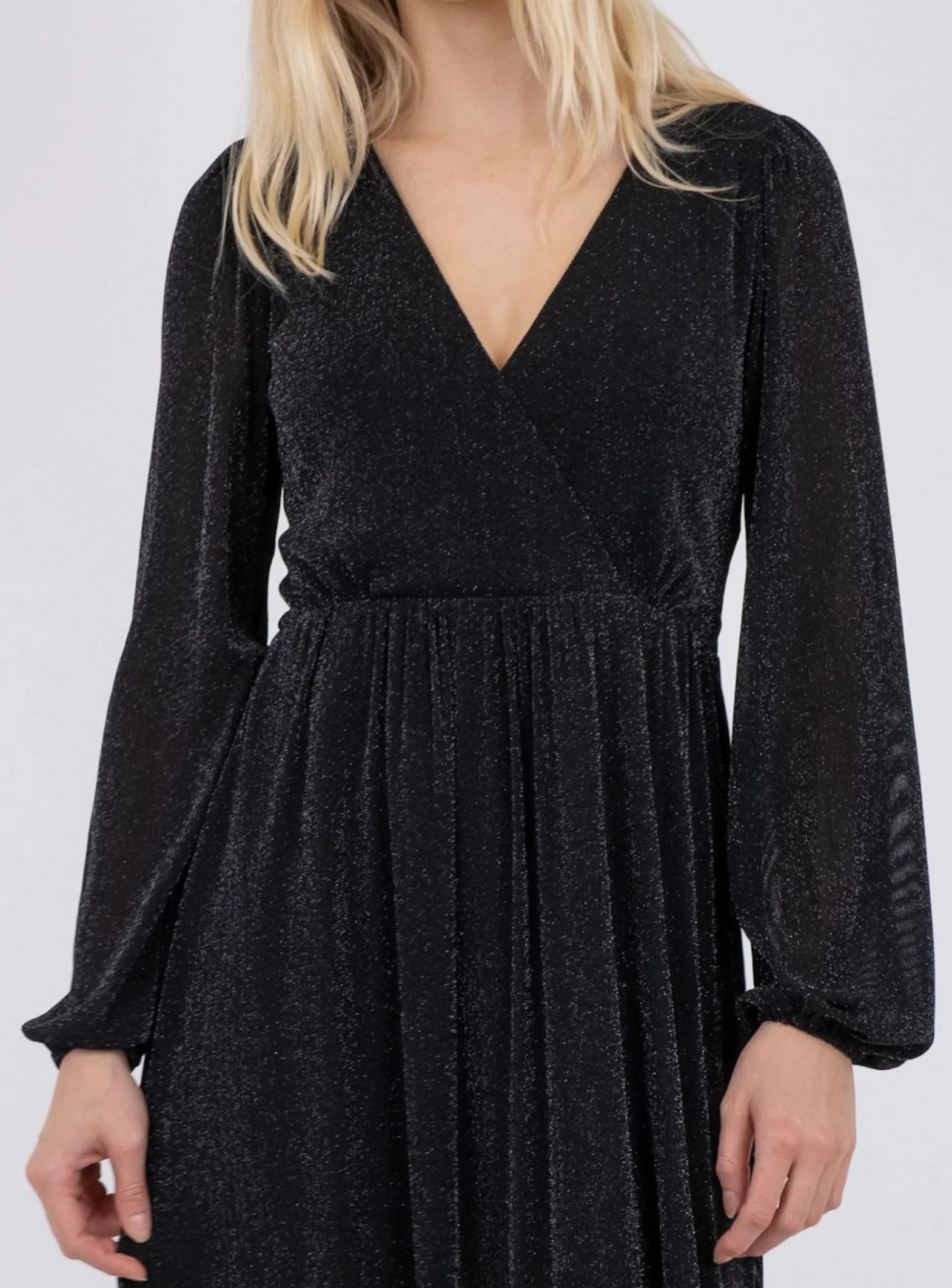 Neo Noir Klanning Marsha Glitter Mesh Black^ Klänningar
