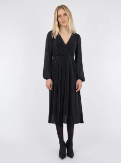 Neo Noir Klanning Marsha Glitter Mesh Black^ Klänningar