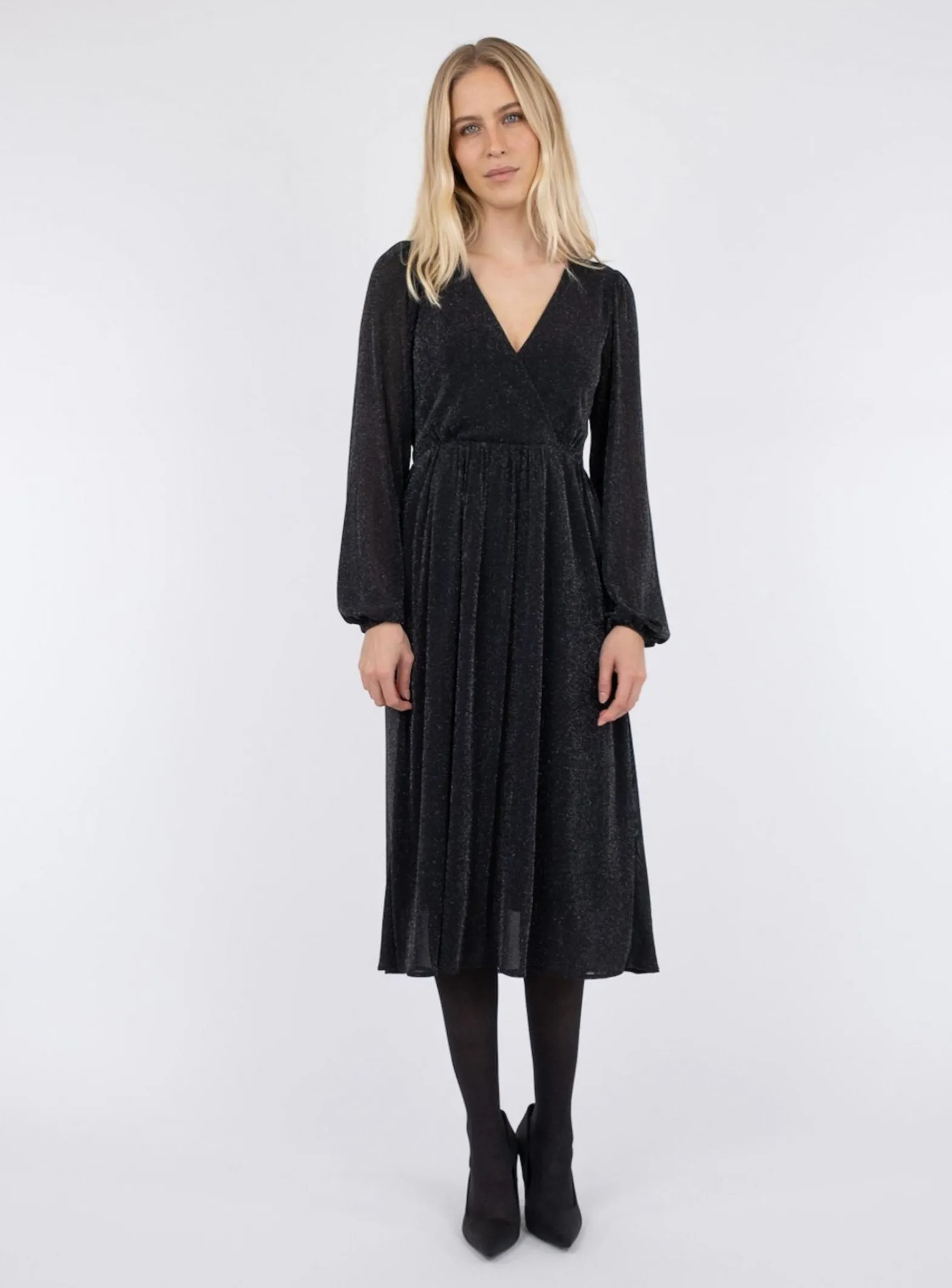 Neo Noir Klanning Marsha Glitter Mesh Black^ Klänningar