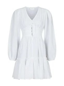 Neo Noir Klanning Rihana Linen White^ Klänningar