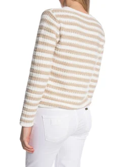 Neo Noir Koftalimone Stripe Knit Sand^ Tröjor & Koftor