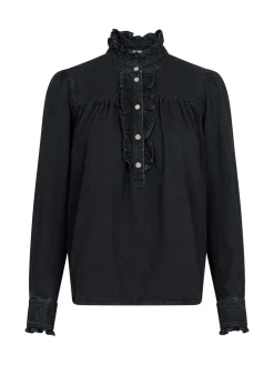 Neo Noir Skjorta Justine Denim Black^ Skjortor