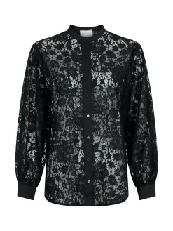 Neo Noir Skjorta Mae Lace Black^ Blusar