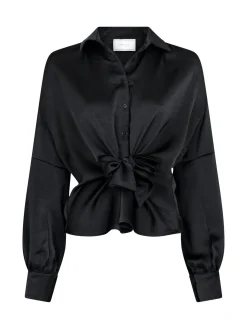 Neo Noir Skjorta Naja Satin Black^ Skjortor