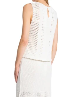 Neo Noir Topp Aza Crochet Knit Off White^ Toppar