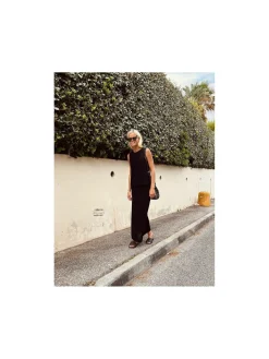 Neo Noir Topp Aza Crochet Knit Black^ Toppar