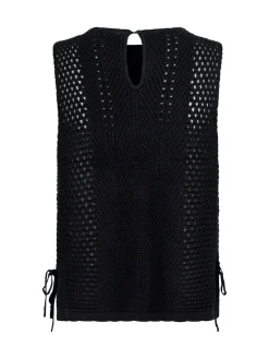 Neo Noir Topp Aza Crochet Knit Black^ Toppar